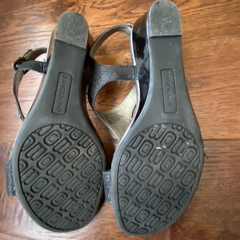 Bandolino black and silver sandals - Picture 4 of 9
